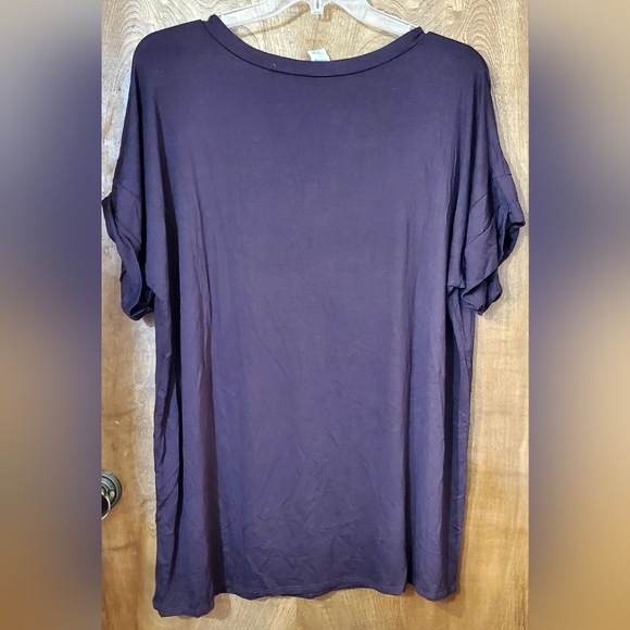 NWOT Size 3X Espesso Brown Stretchy Sew In Love Tee **Price Firm** - Picture 2 of 6